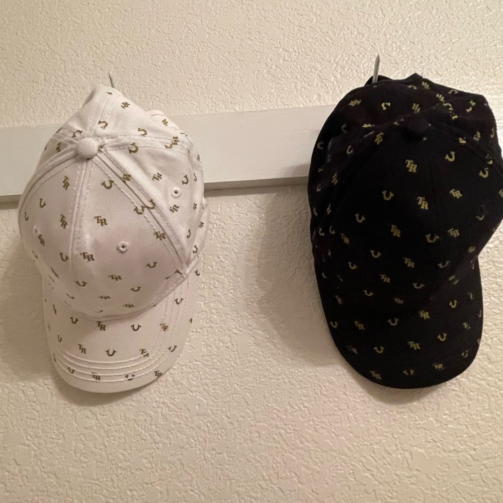 True Religion hat cap bundle (never worn)
